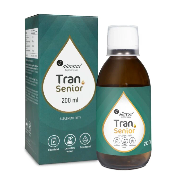 Aliness, Cod Liver Oil SENIOR + D3 4000 IU, 200 ml