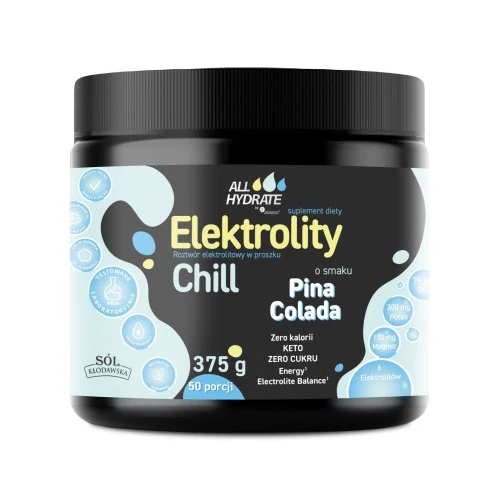 ALLHydrate, CHILL Electrolytes, Pina Colada Flavor 375g, 50 servings