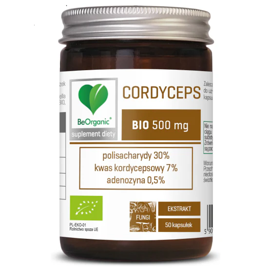 BeOrganic, Cordyceps Extract, 500mg, 50 vegan capsules