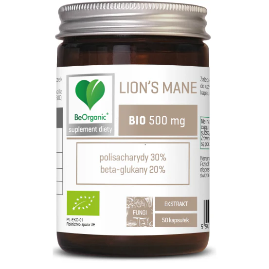 BeOrganic, Lion’s Mane Extract, 500mg