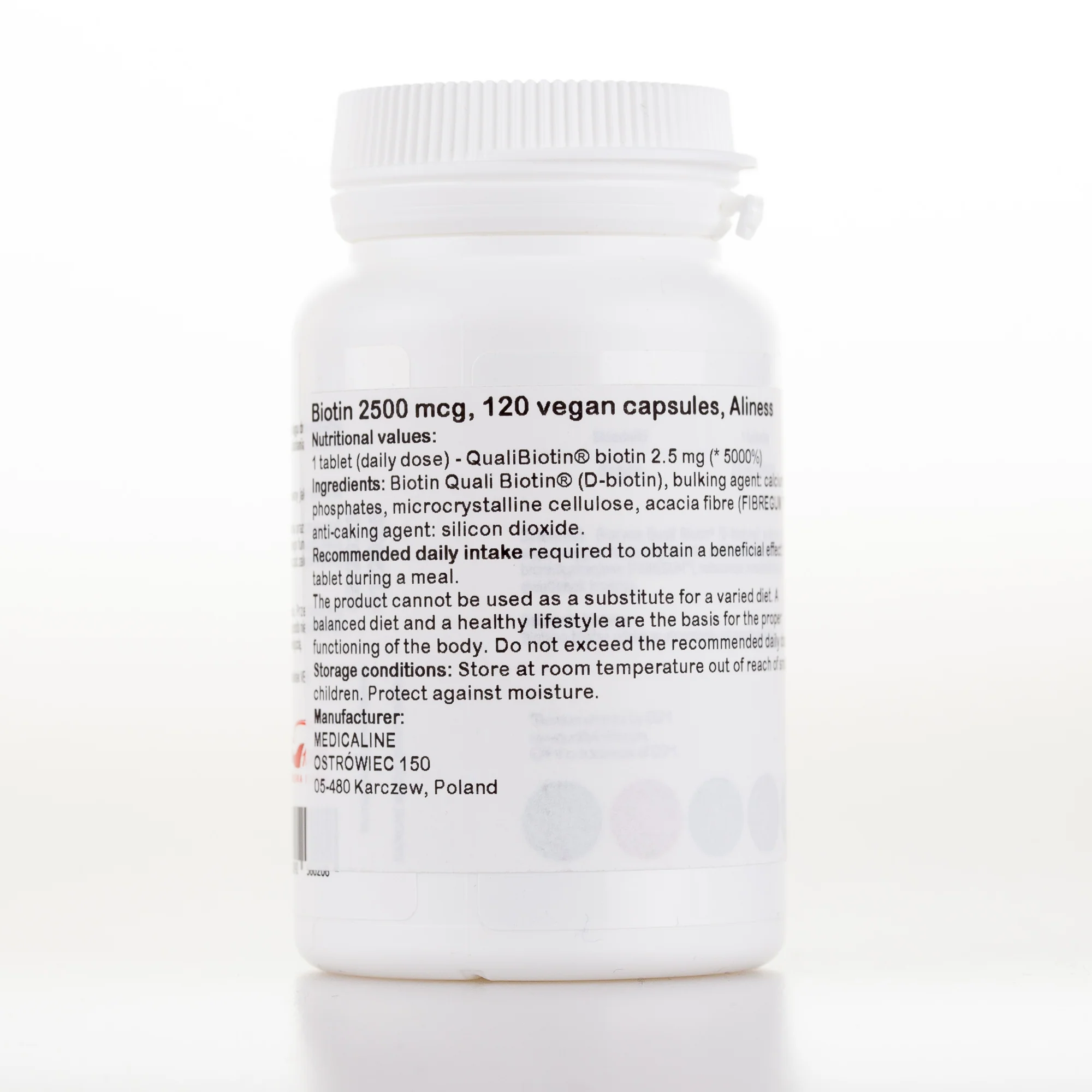 Biotin, 120 vegan capsules, QualiBiotin® - Image 2