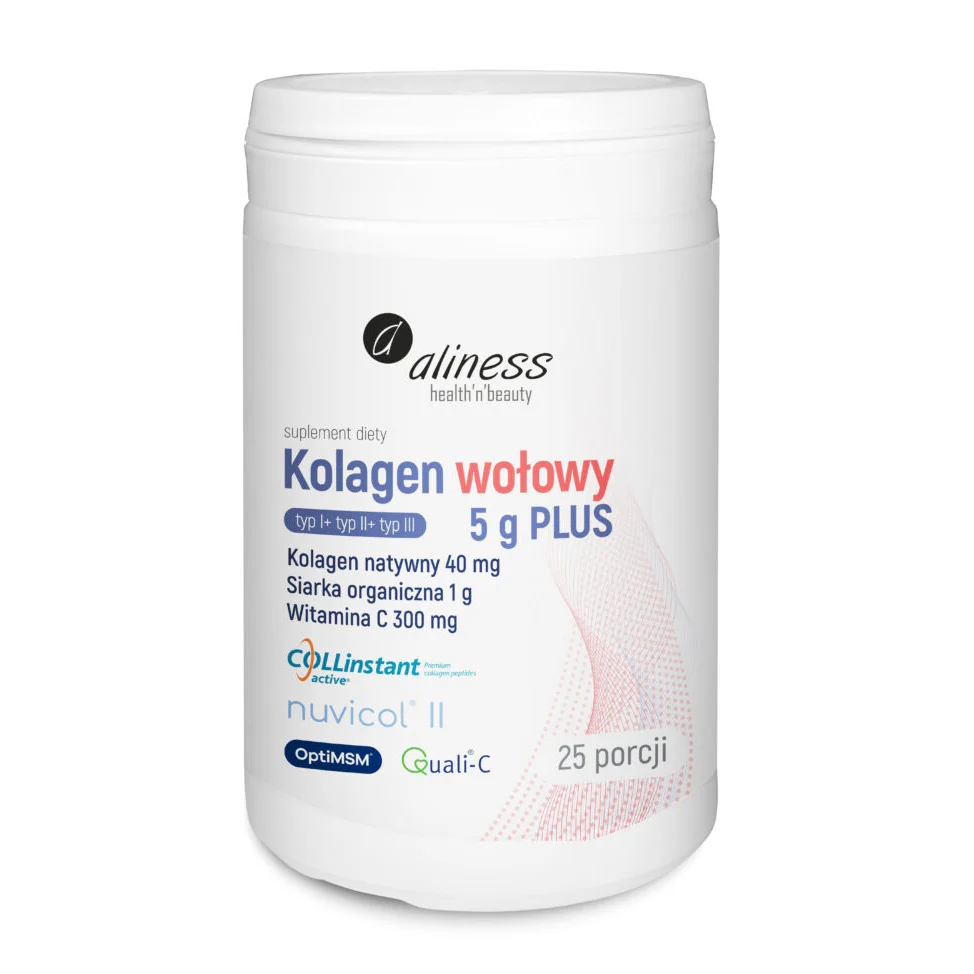 BOVINE Collagen 5g PLUS native II, OptiMSM sulfur, vitamin C (type I + type II + type III)