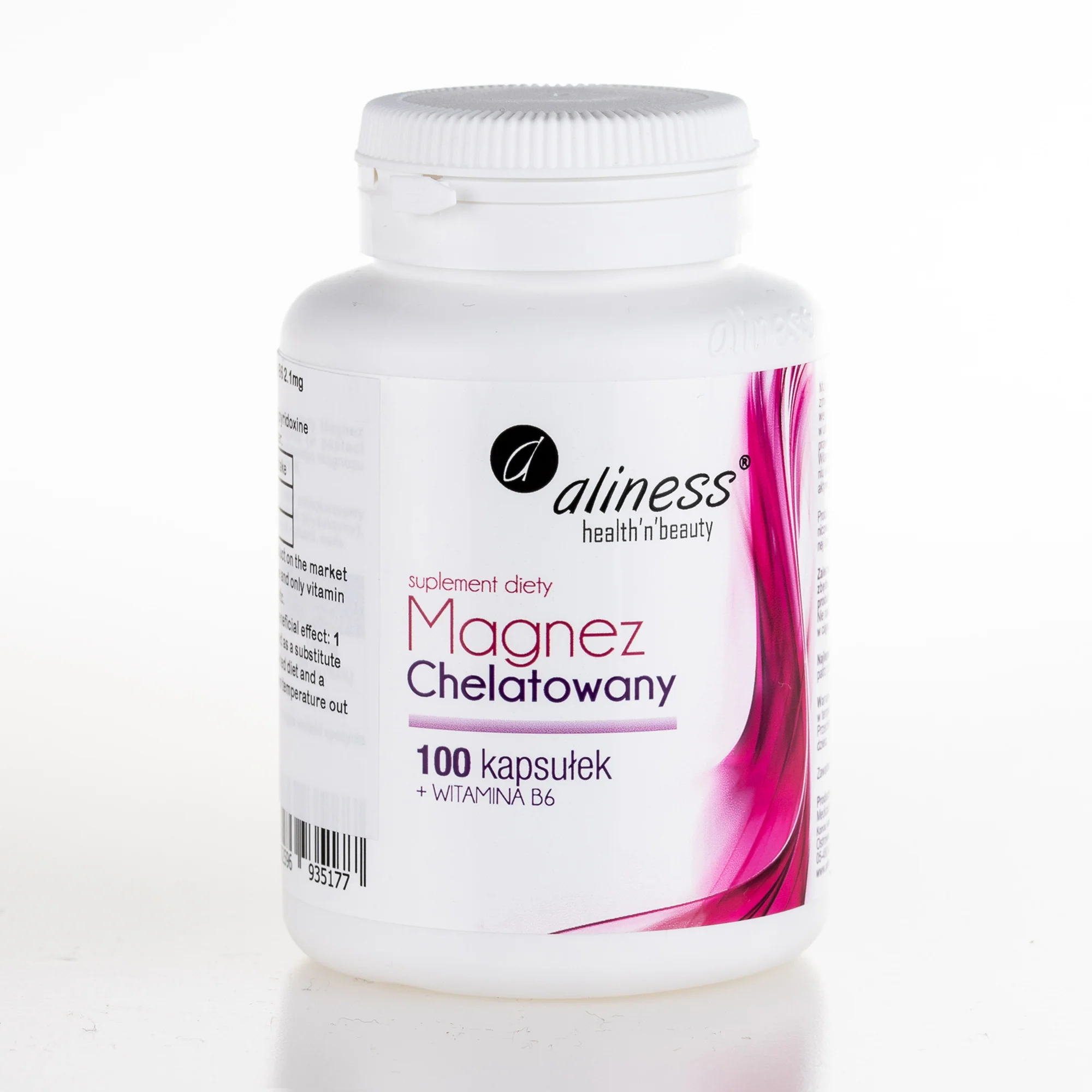 Chelated Magnesium with Vitamin B6, 100capsules