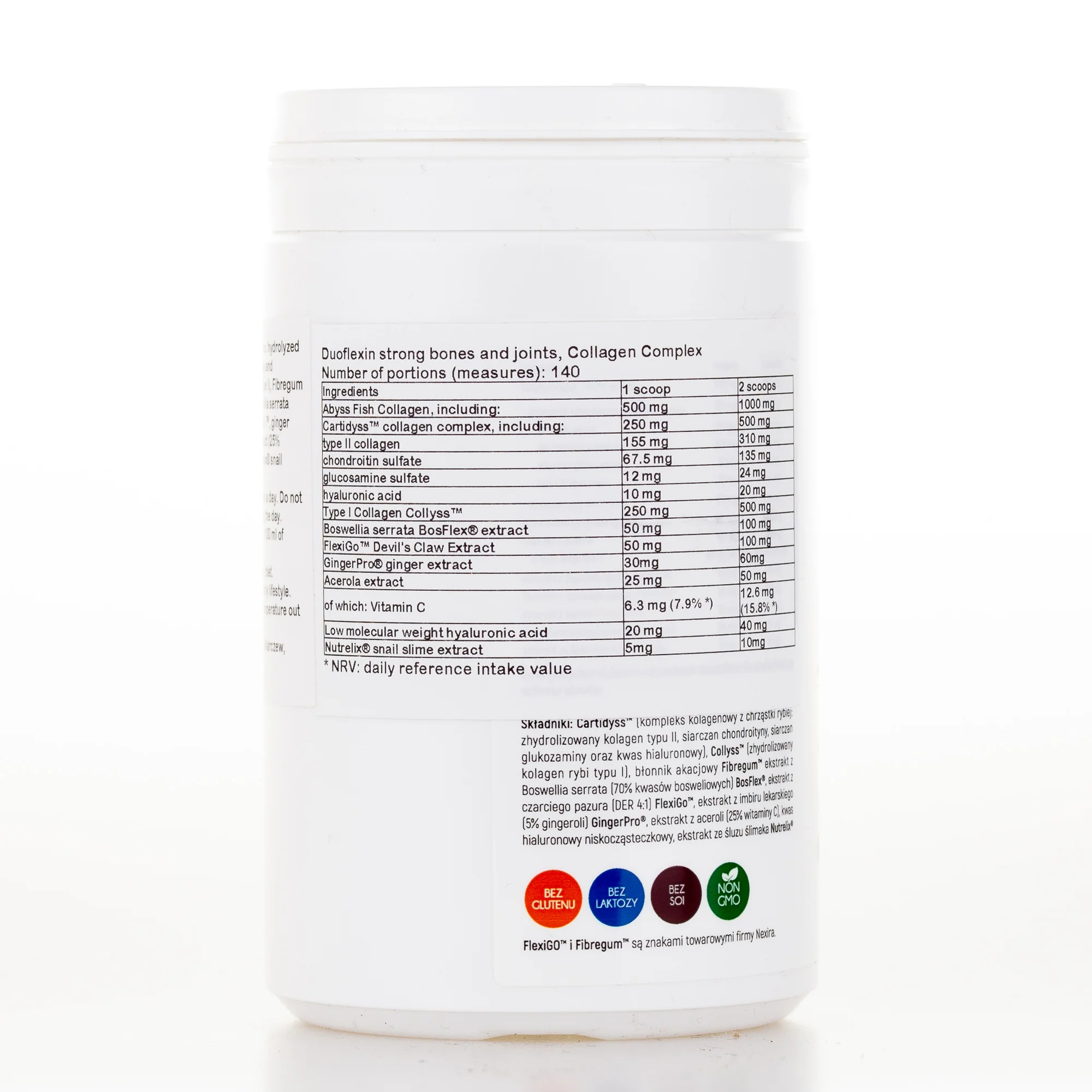 Duoflexin strong bones and joints, Collagen Complex, 200g powder - Image 2