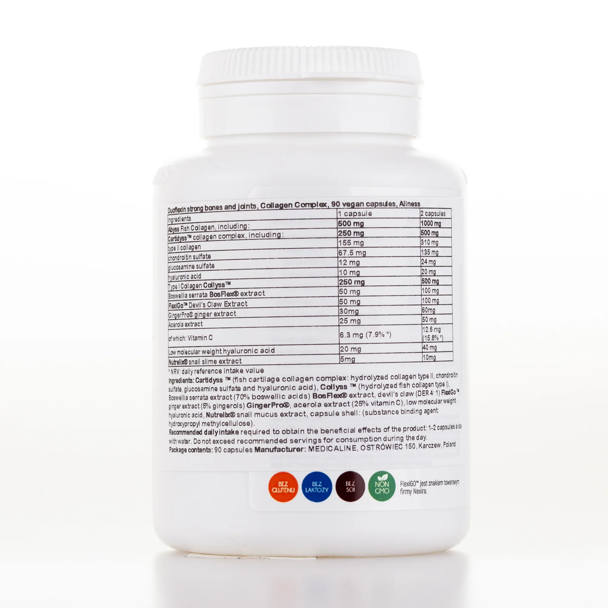 Duoflexin strong bones and joints, Collagen Complex, 90 capsules - Image 2