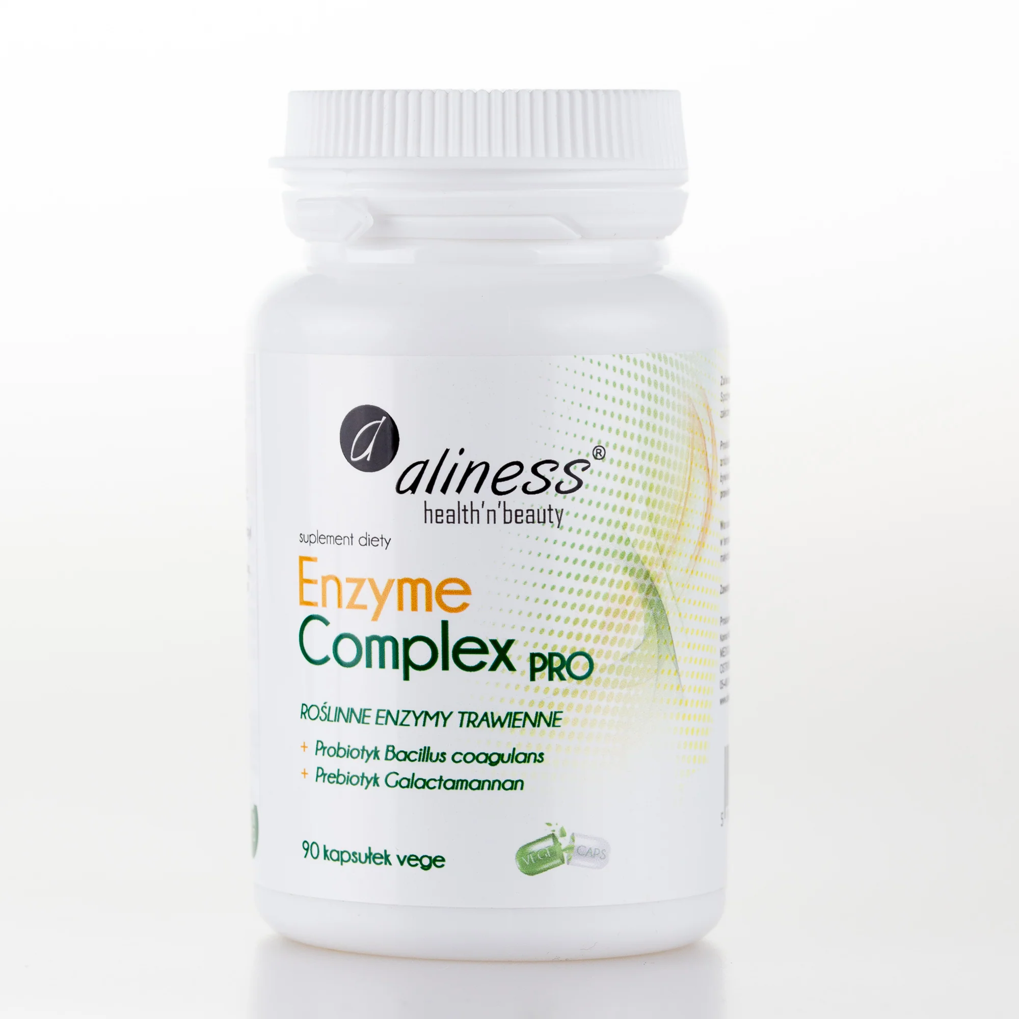 Enzyme Complex PRO, Aliness 90 Vegan capsules, Digezyme, LactoWise