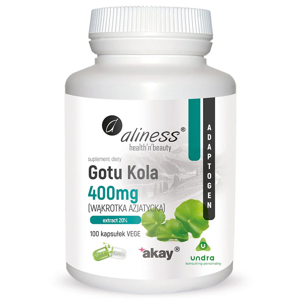 Gotu Kola (Centella asiatica, Asiatic Pennywort) 400mg, 100 vegan capsules