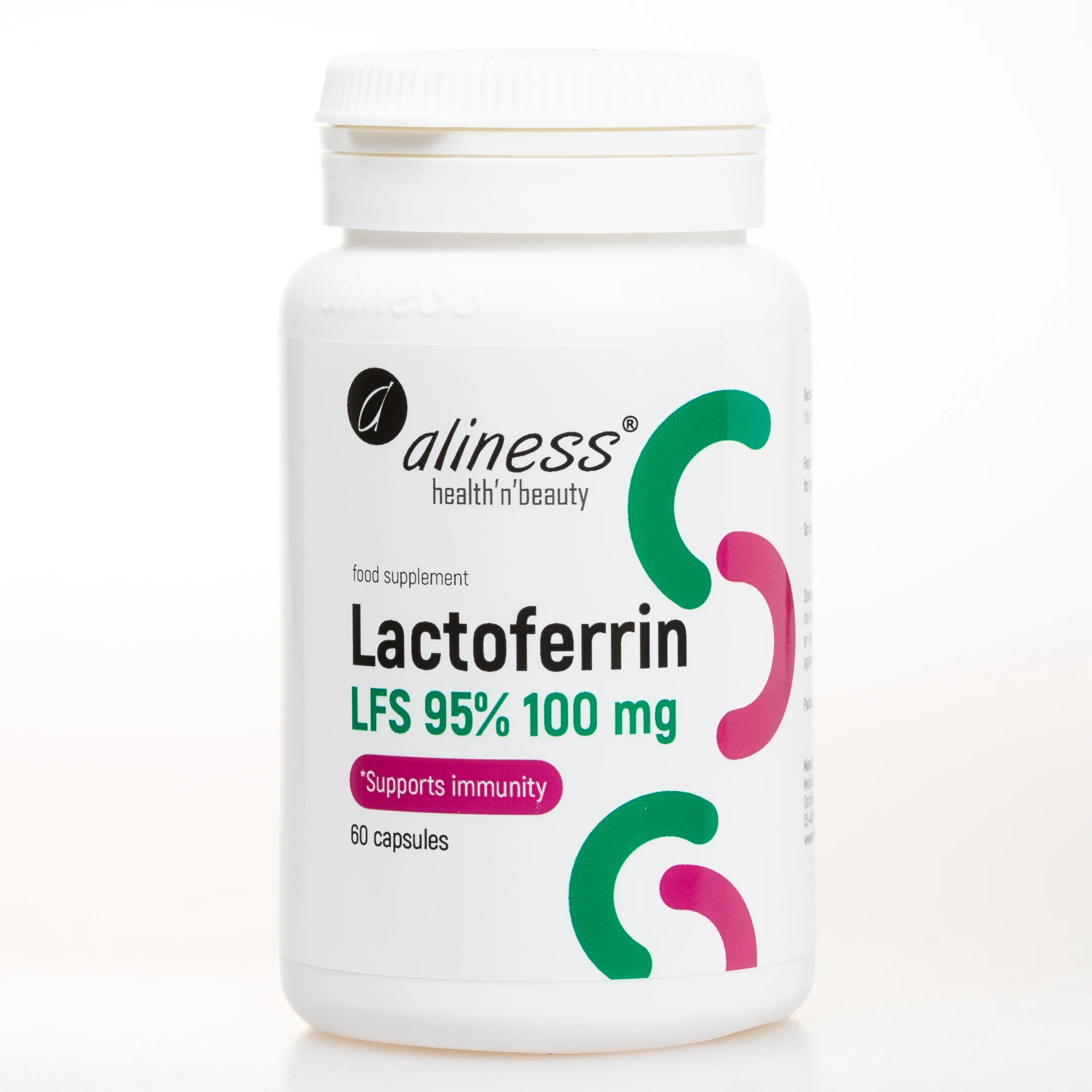Lactoferrin, 60 capsules, LFS 90% 100mg, 2 months supply