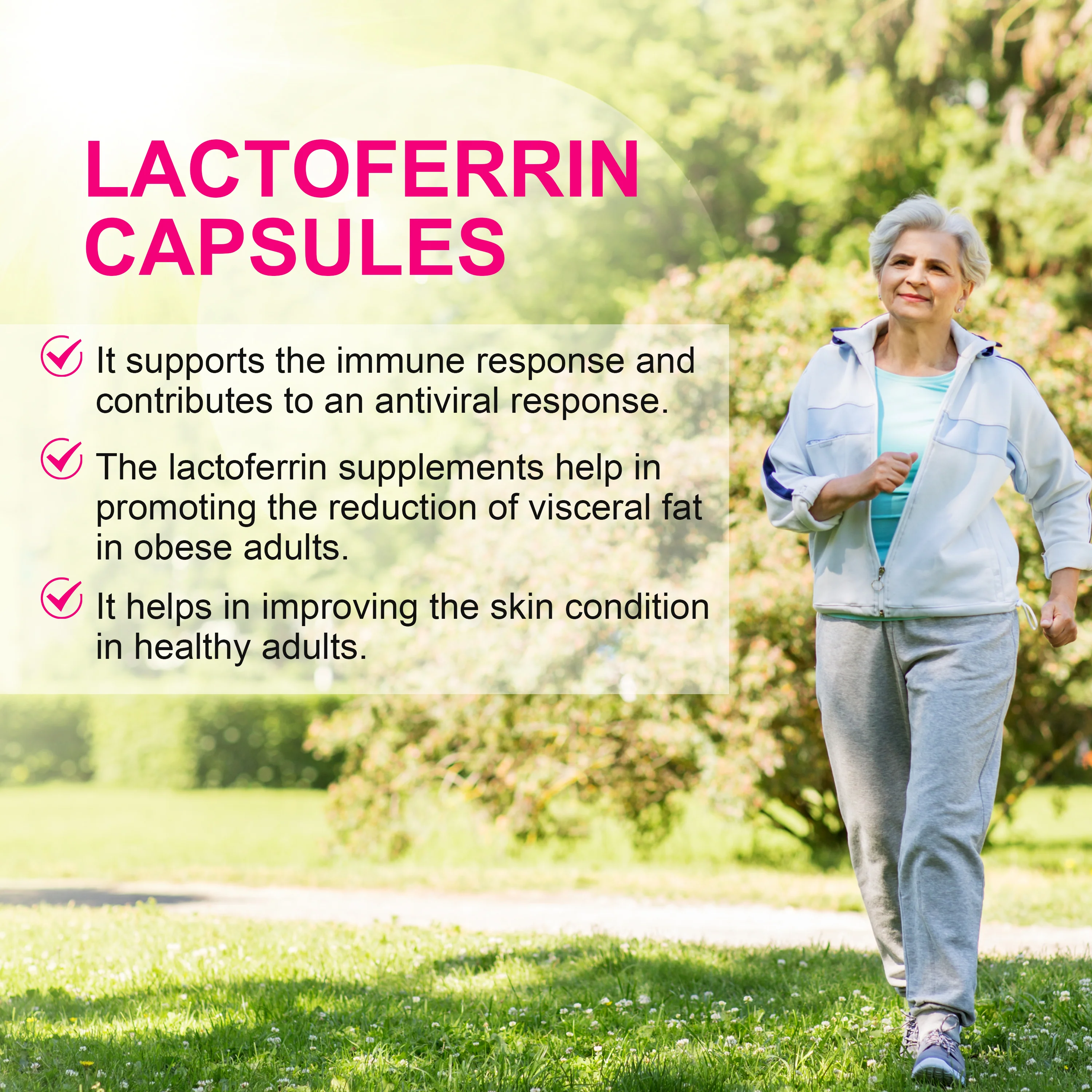 Lactoferrin, 60 capsules, LFS 90% 100mg, 2 months supply - Image 5