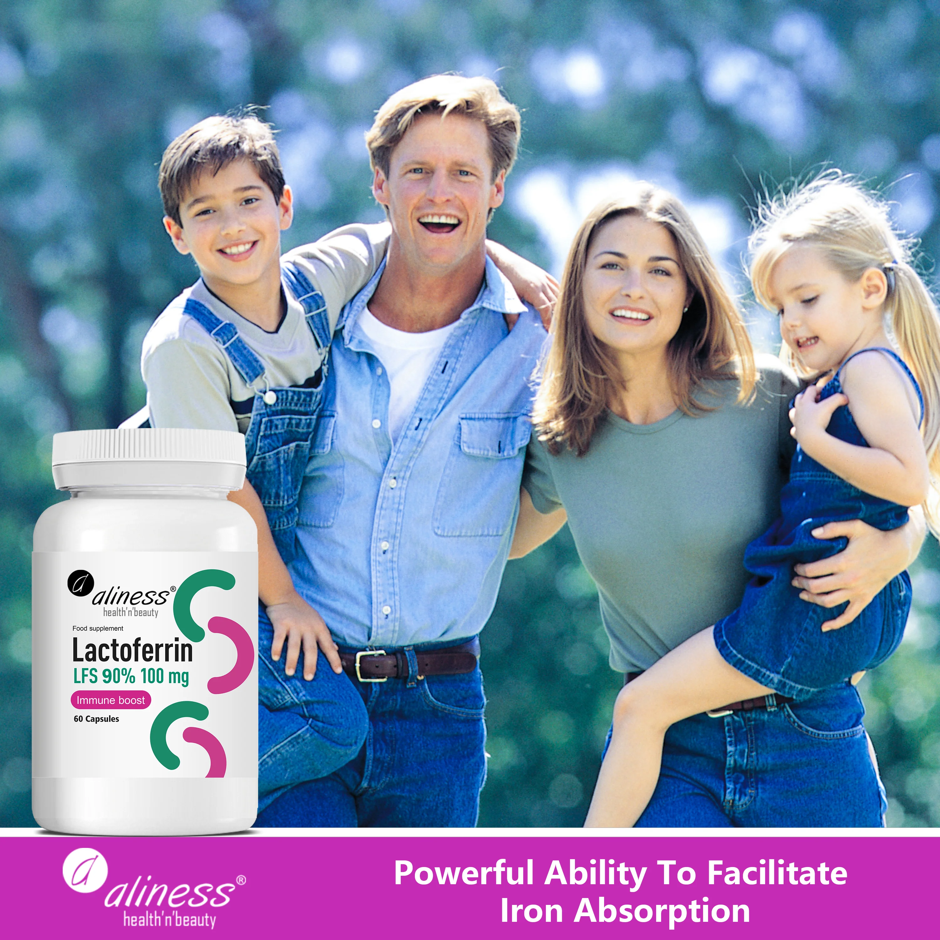 Lactoferrin, 60 capsules, LFS 90% 100mg, 2 months supply - Image 8