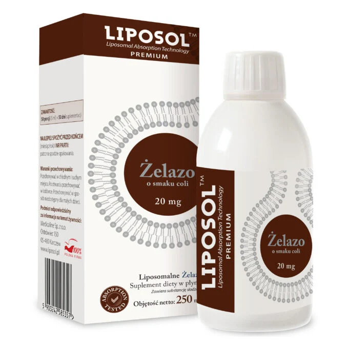 Liposol™ Liposomal Iron 20 mg, Cola Flavour – 250 ml