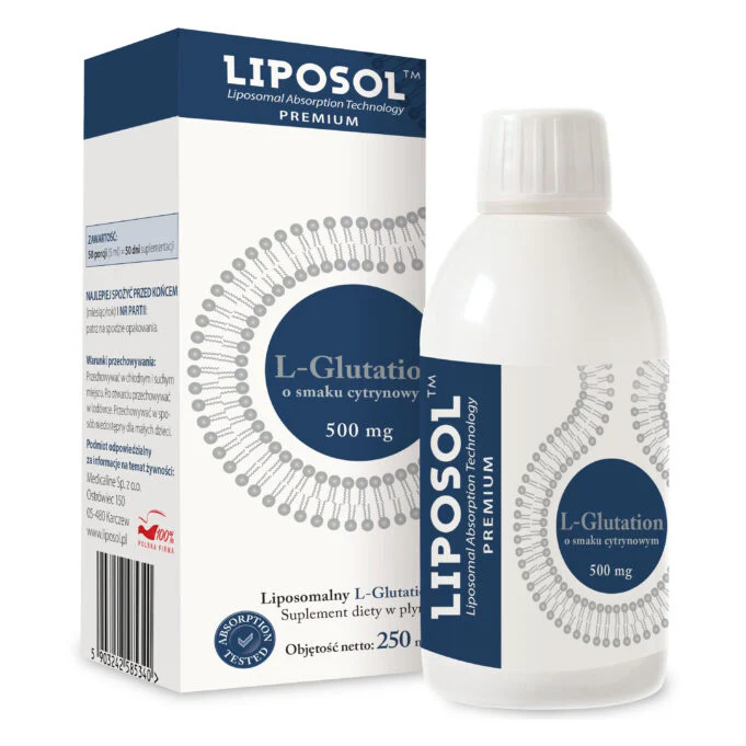 Liposol™ Liposomal L-Glutathione 500 mg, lemon flavour – 250 ml