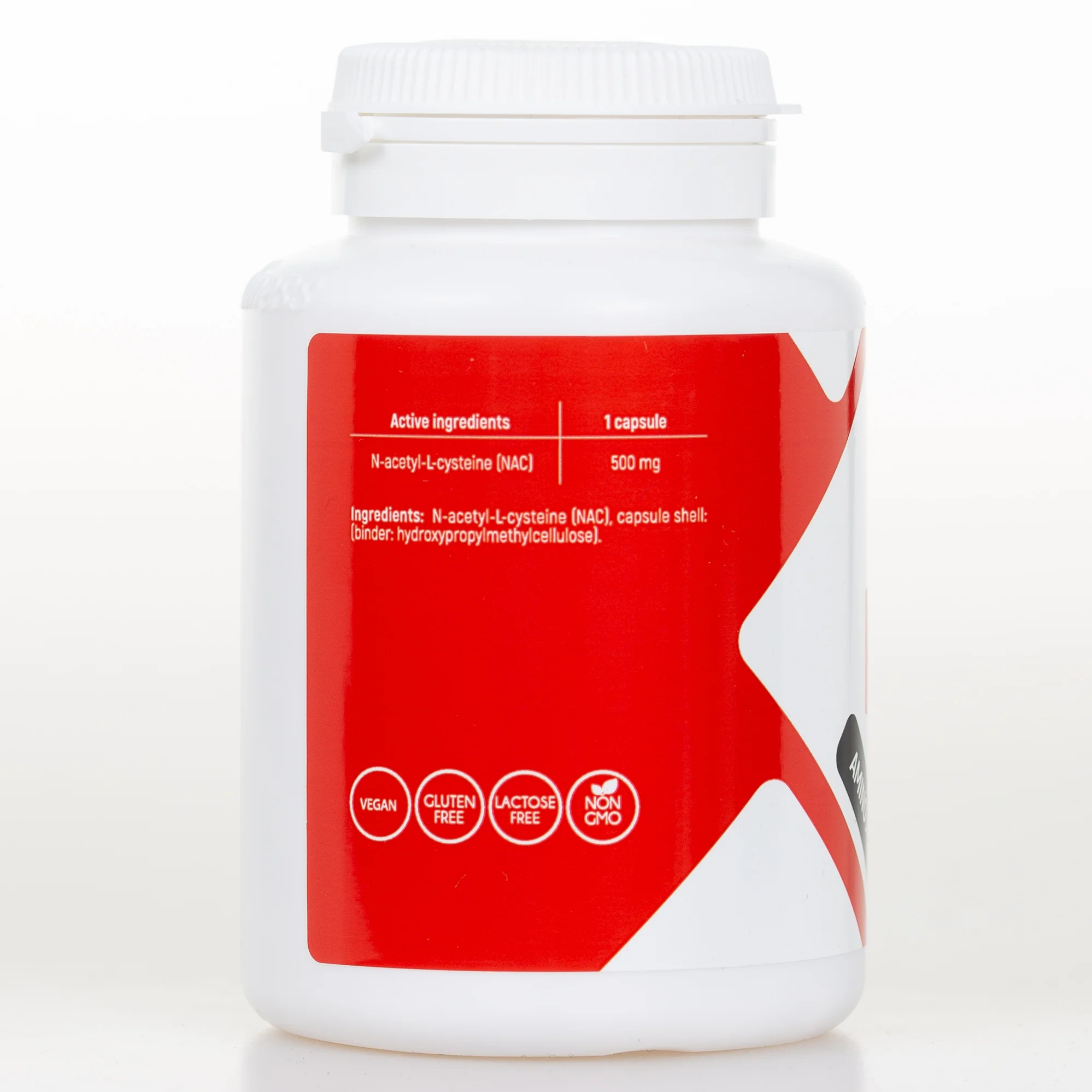 NAC 500mg capsules, N-Acetyl-L-Cysteine, 100 vegan capsules - Image 2