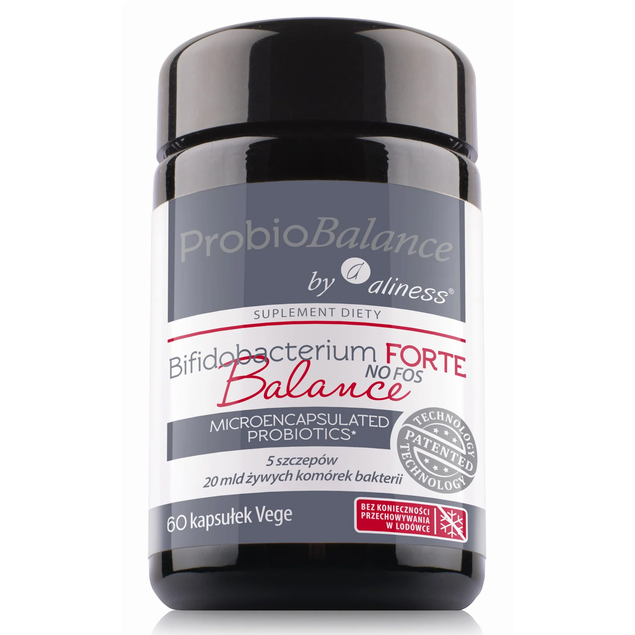 ProbioBalance Bifidobacterium FORTE, NO FOSS, 60 vegan probiotic capsules
