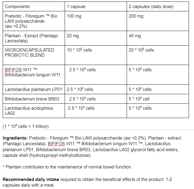 ProbioBalance IBS probiotics & prebiotics, vegan capsules. - Image 2