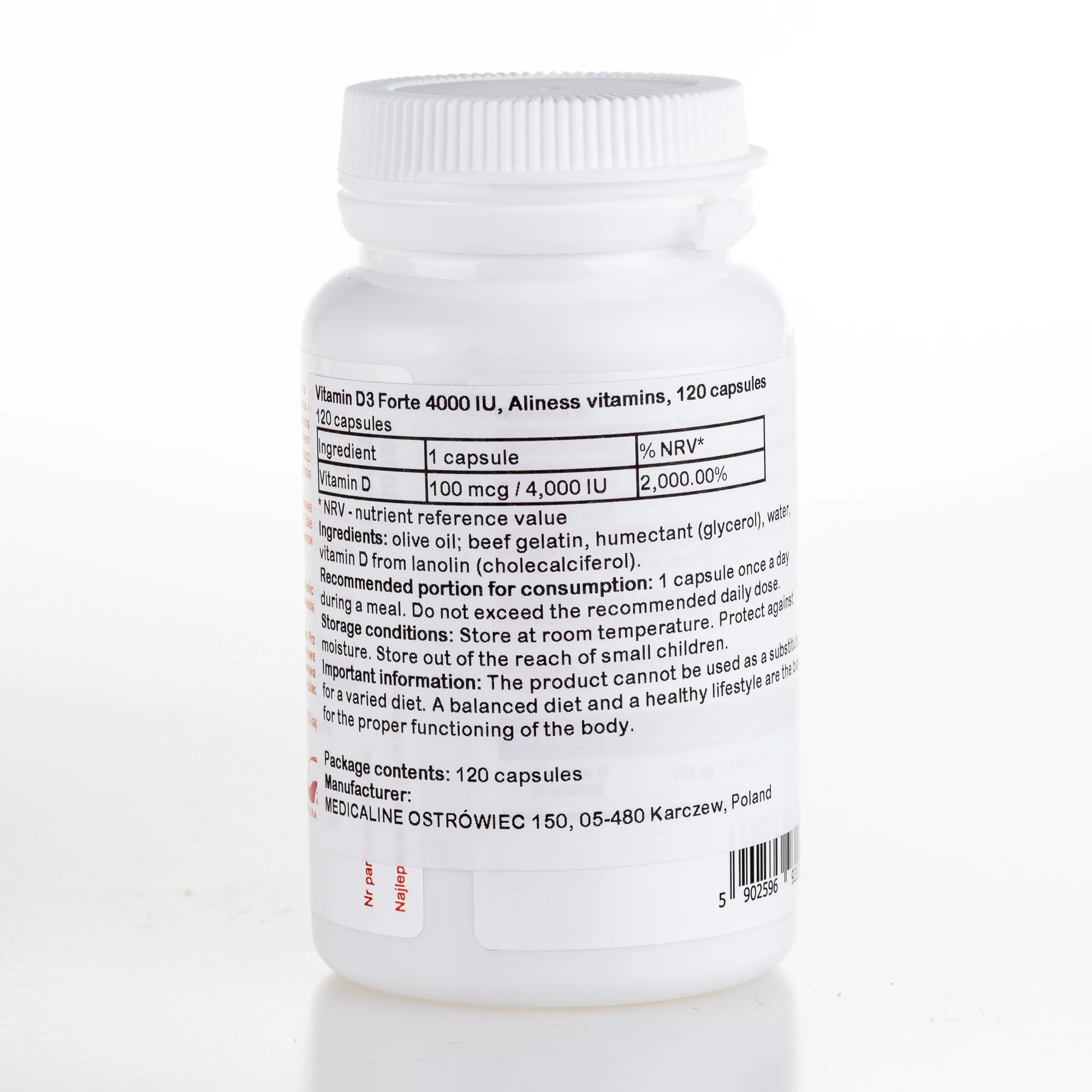Selenium 200µg L-Selenomethionine, 100 capsules - Image 2