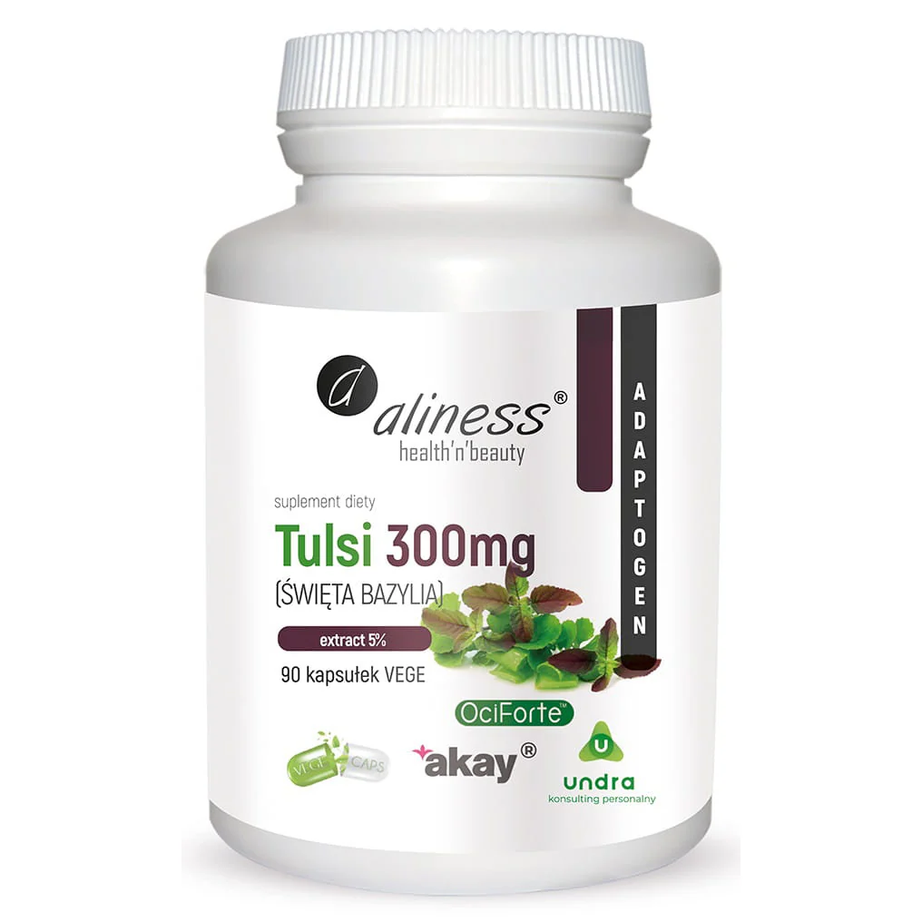 Tulsi (Holy Basil) extract 5% 300 mg, 90 vegan capsules