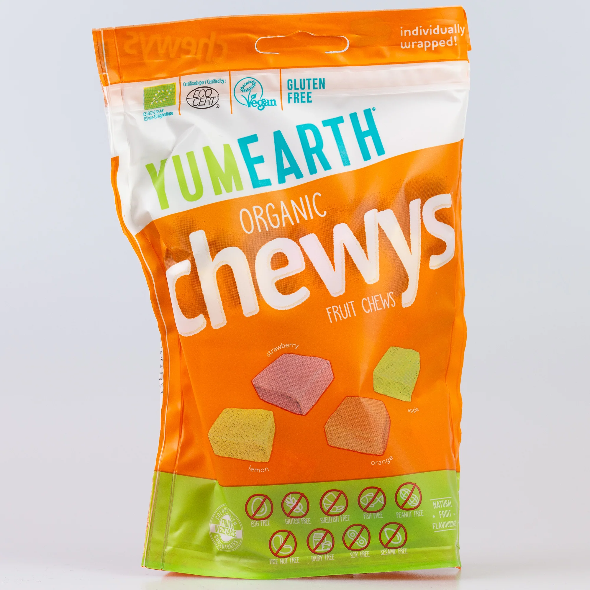 YumEarth Organic Sweets, 11 Fruit Chews, EKO soluble gums (Chewys), 57 g