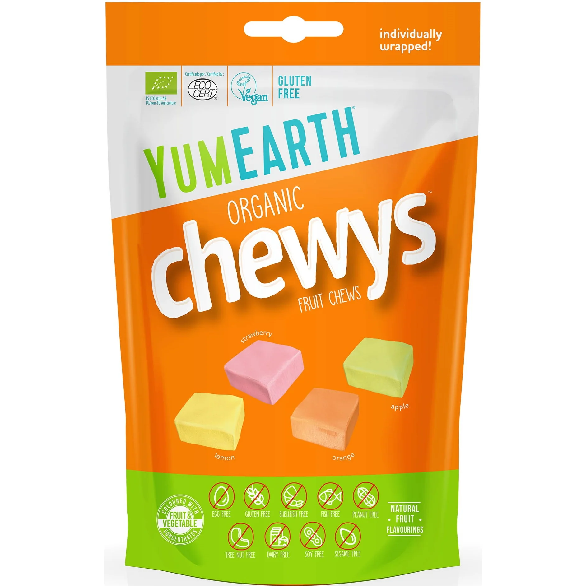YumEarth Organic Sweets, 11 Fruit Chews, EKO soluble gums (Chewys), 57 g - Image 2